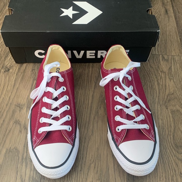 Converse chuck Taylor all star maroon & white shoe - Picture 5 of 7